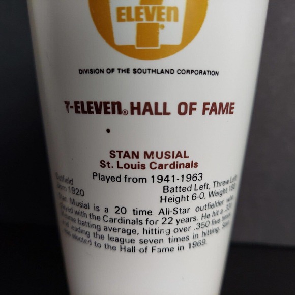 Amoco 7-11 MLB Baseball Player Collectible Slurpee Cups Hall Fame Musial Wagner - Picture 4 of 9
